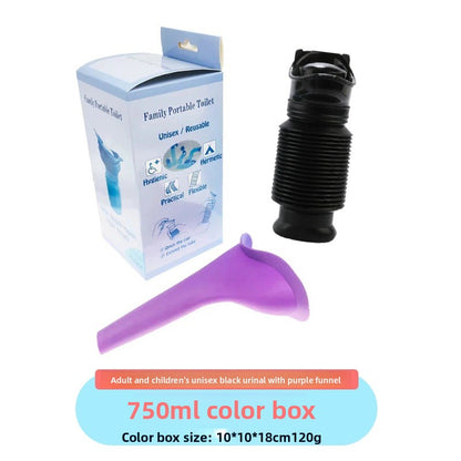 Collapsible Travel Urinal with Cartoon Lids