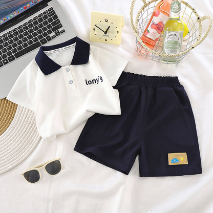 Children's summer short-sleeved short-pants set