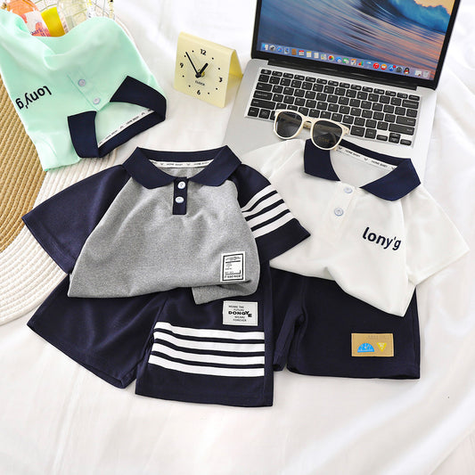 Children's summer short-sleeved short-pants set