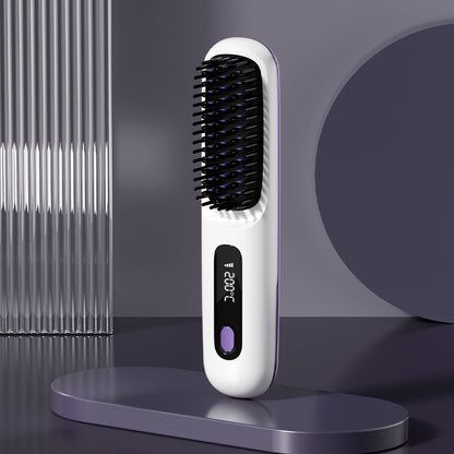 Rechargeable Hair Straightening Comb
