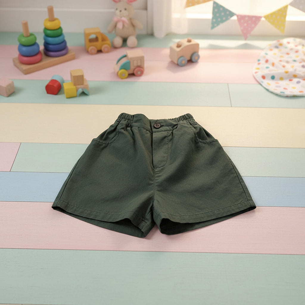 Children Cotton Knee-Length Shorts