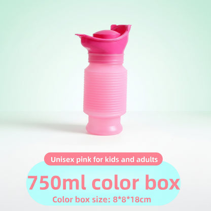 Collapsible Travel Urinal with Cartoon Lids