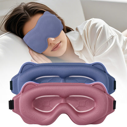 3D Contoured Light Blocking Sleep Eye Mask