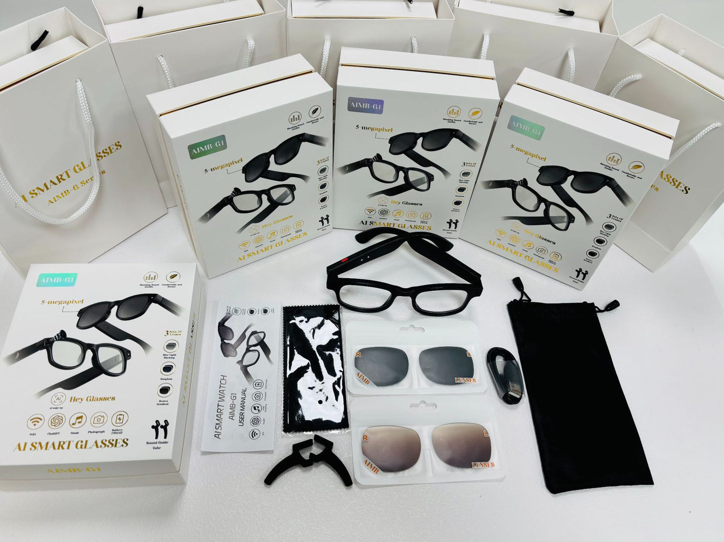 AIMB-G1 Smart Glasses with AI Translation