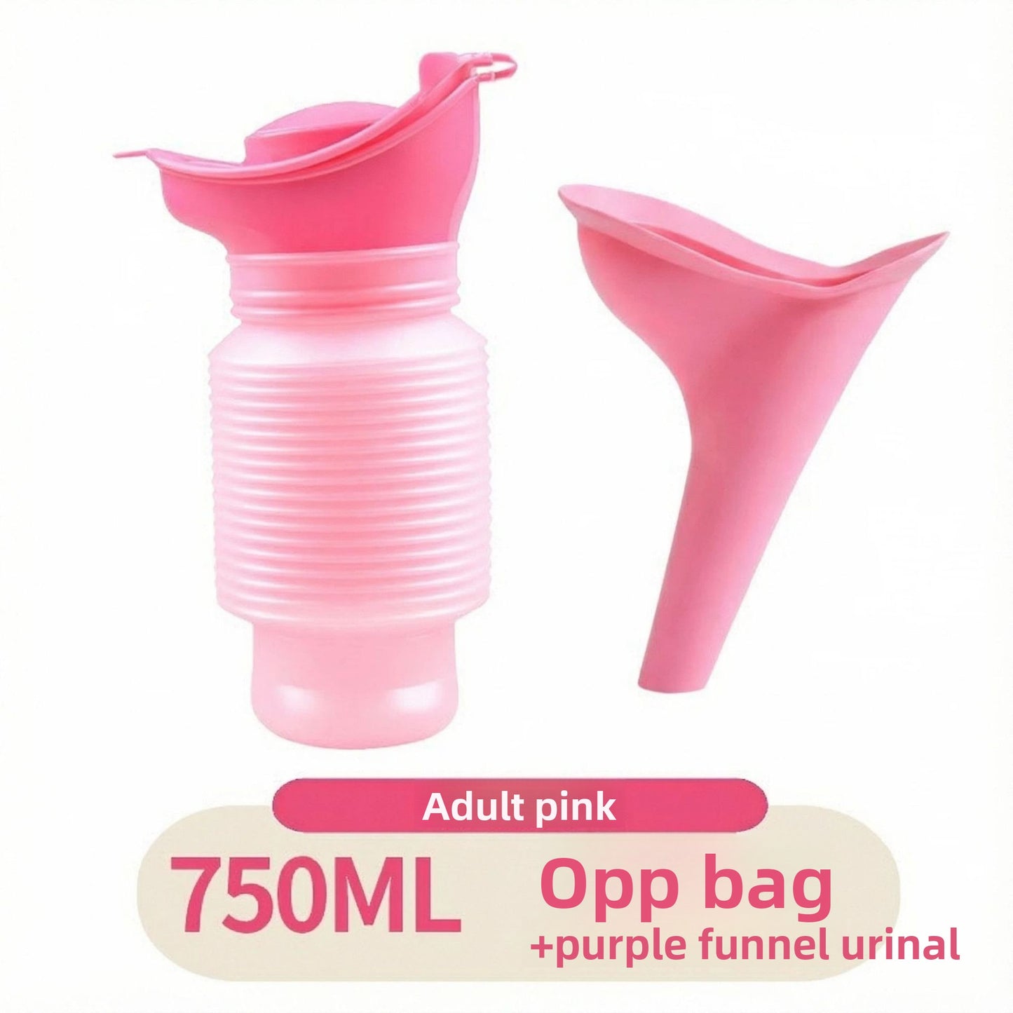 Collapsible Travel Urinal with Cartoon Lids