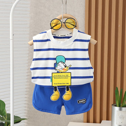 Boys Short Sleeve Two-Piece Set