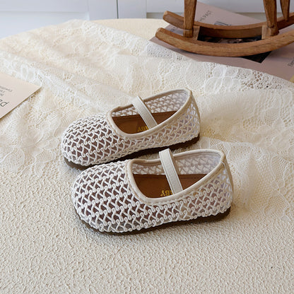 Girls Breathable Mesh Slip On Shoes