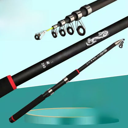 Fiberglass Fishing Rod Set with Reel