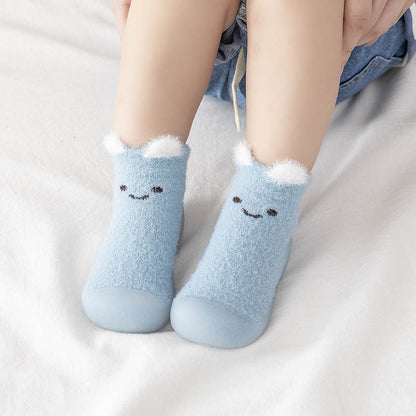 Warm Mink Velvet Baby Shoes Soft Sole Anti-Slip