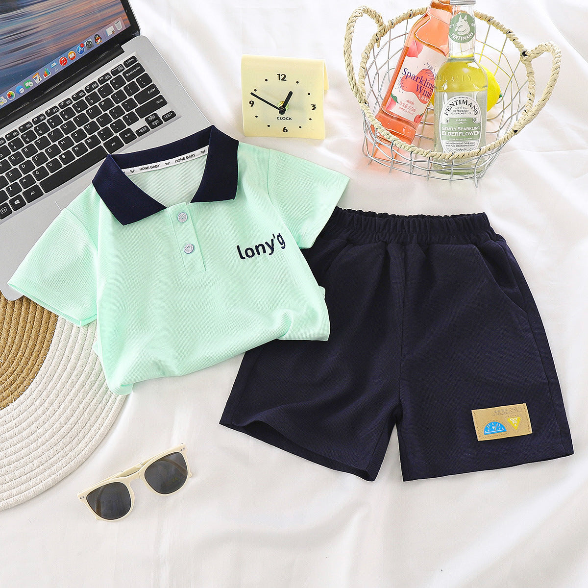 Children's summer short-sleeved short-pants set