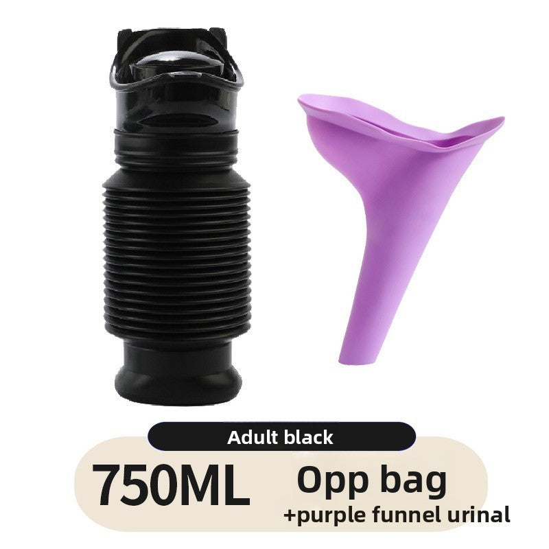 Collapsible Travel Urinal with Cartoon Lids