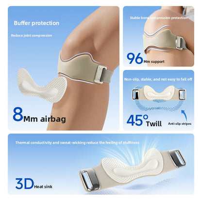 Adjustable Silicone Patella Strap with Air Cushion Support