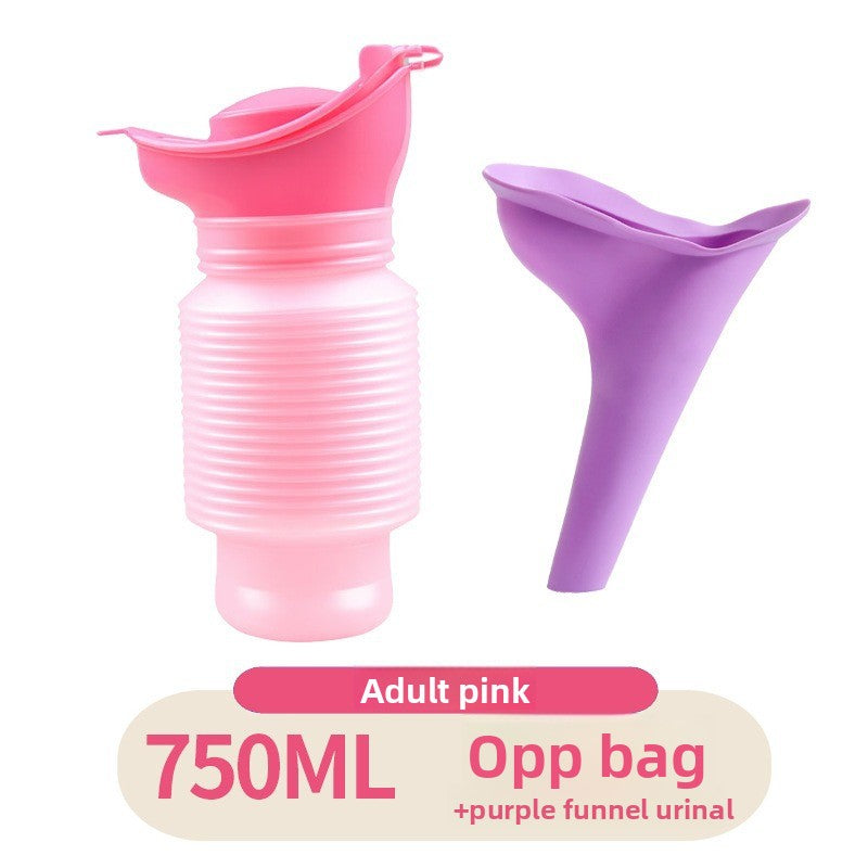 Collapsible Travel Urinal with Cartoon Lids