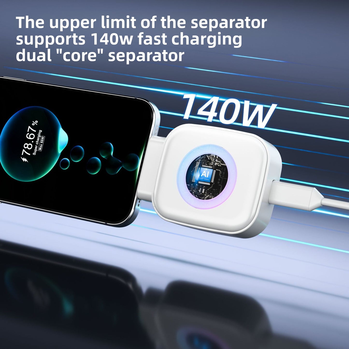 USB Fast Charger with AI Recognition