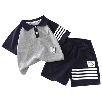 Children's summer short-sleeved short-pants set