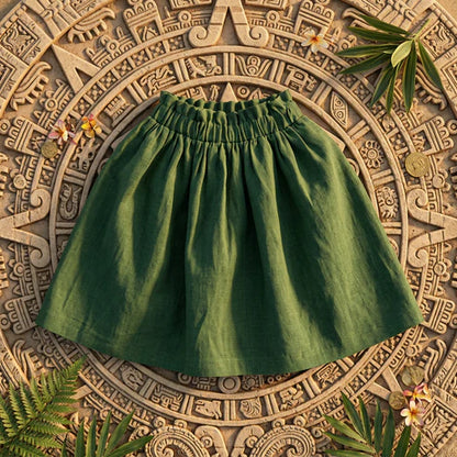 Girl's Casual Loose Midi Skirt For Summer (TZ228)