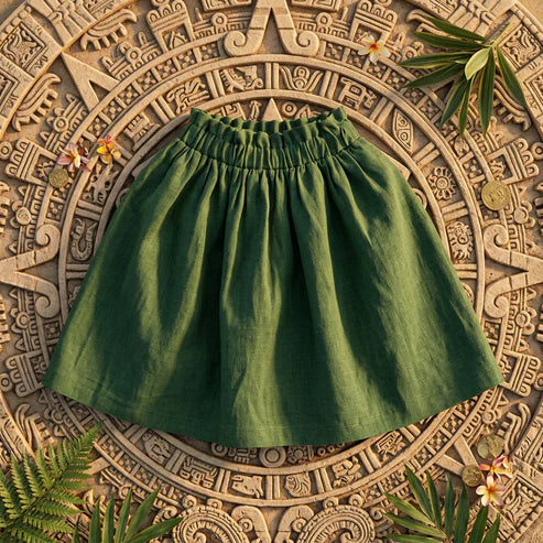 Girl's Casual Loose Midi Skirt For Summer (TZ228)