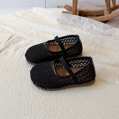 Girls Breathable Mesh Slip On Shoes
