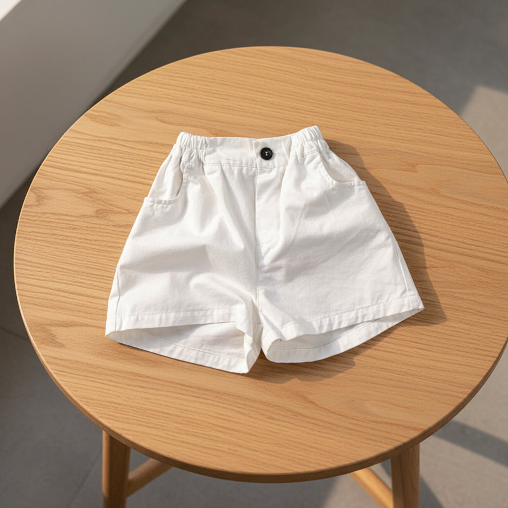 Children Cotton Knee-Length Shorts