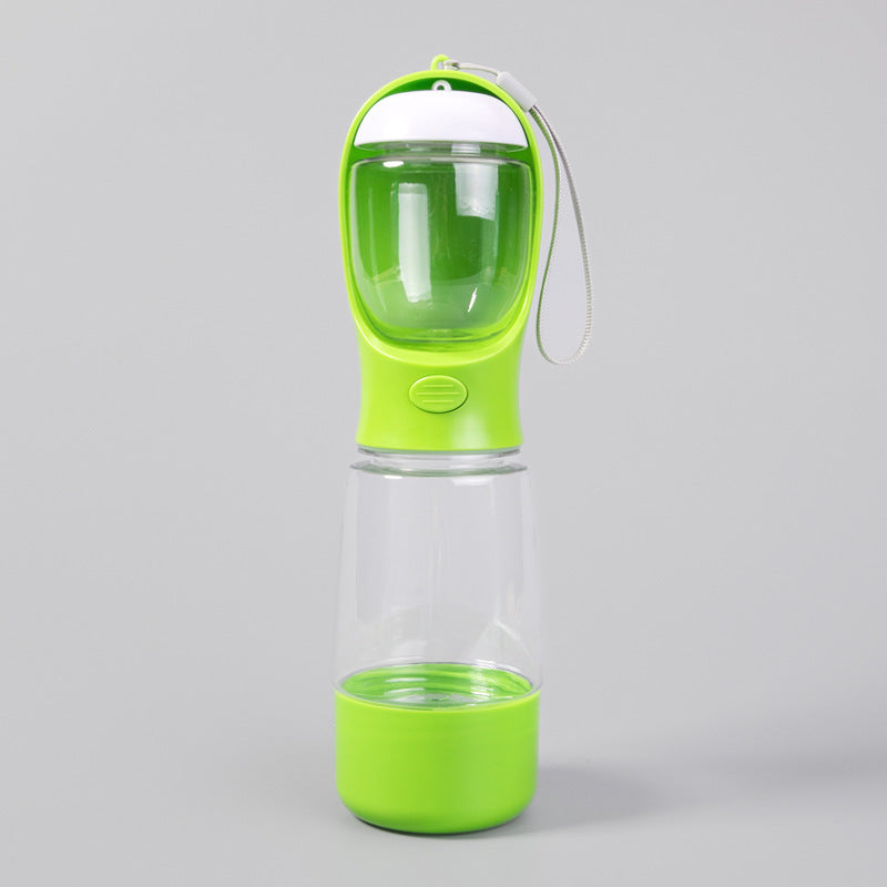 Portable Pet Outdoor Water Dispenser with Trash Box