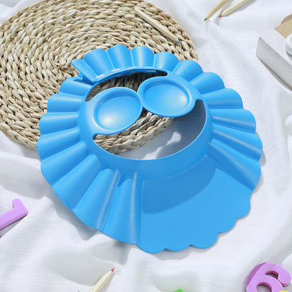 Adjustable children's shampoo cap