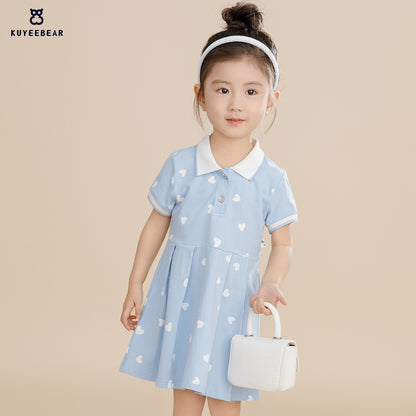 Girls Cotton A-Line Dress