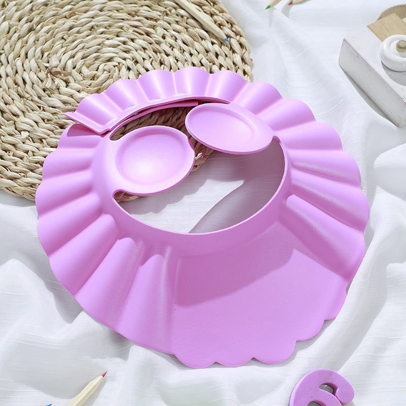 Adjustable children's shampoo cap