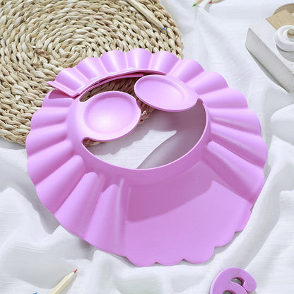 Adjustable children's shampoo cap