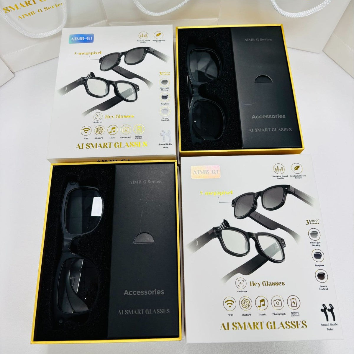 AIMB-G1 Smart Glasses with AI Translation