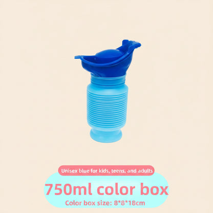 Collapsible Travel Urinal with Cartoon Lids