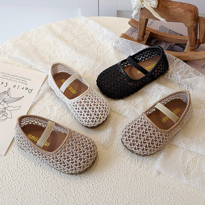 Girls Breathable Mesh Slip On Shoes