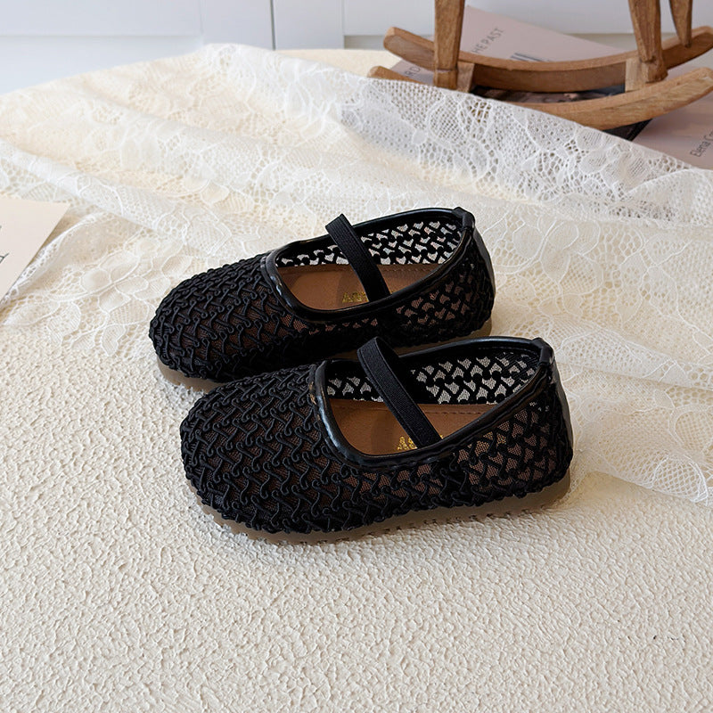 Girls Breathable Mesh Slip On Shoes