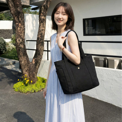 Versatile Canvas Tote Bag with Double Straps