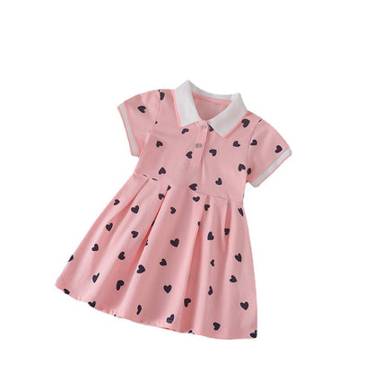 Girls Cotton A-Line Dress