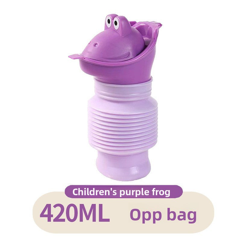 Collapsible Travel Urinal with Cartoon Lids