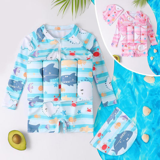 Children's Buoyancy Swimwear with Sun Protection