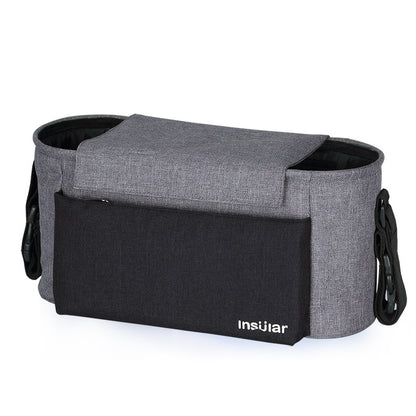 Portable waterproof baby stroller hanging bag