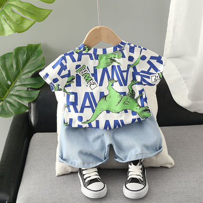 Boys Short Sleeve Two-Piece Set