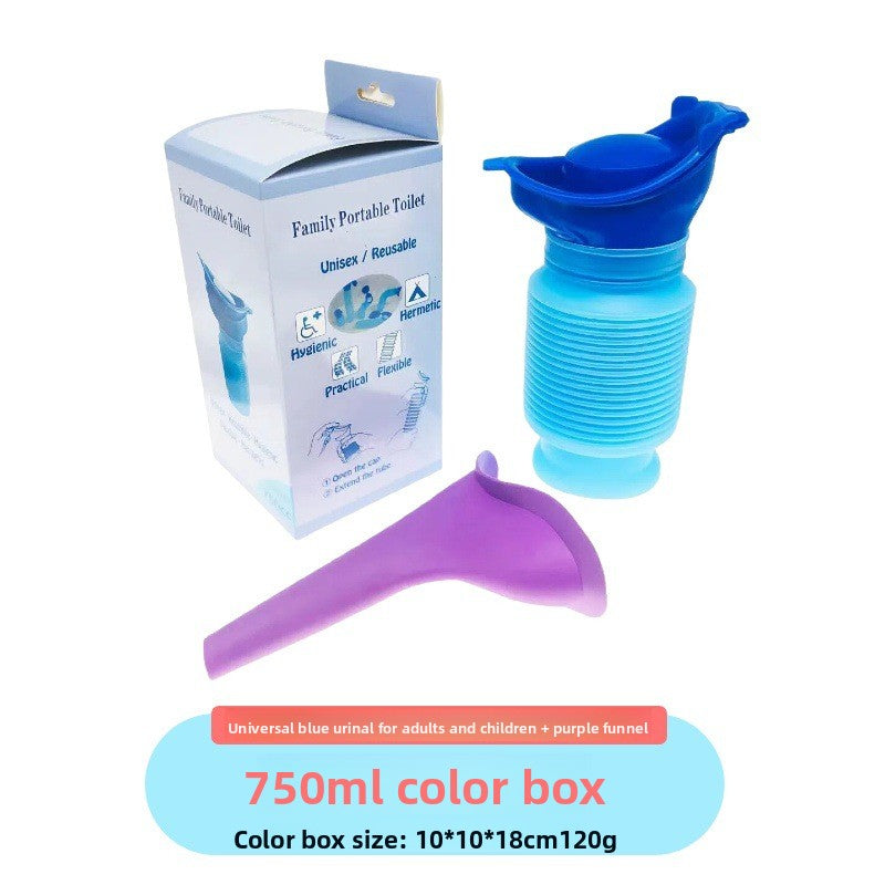 Collapsible Travel Urinal with Cartoon Lids