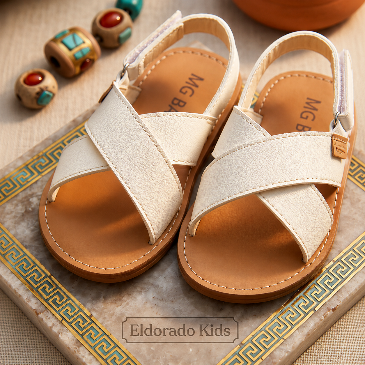 Baby Girls Summer Sandals Boys Toddlers Beach Shoes Cross-tie Fashion Kids Flat Open Toes Gladiator Sandals 2024 Ins Hot Simple