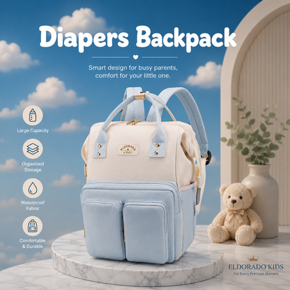 Multifunctional Diaper Backpack with Insulation