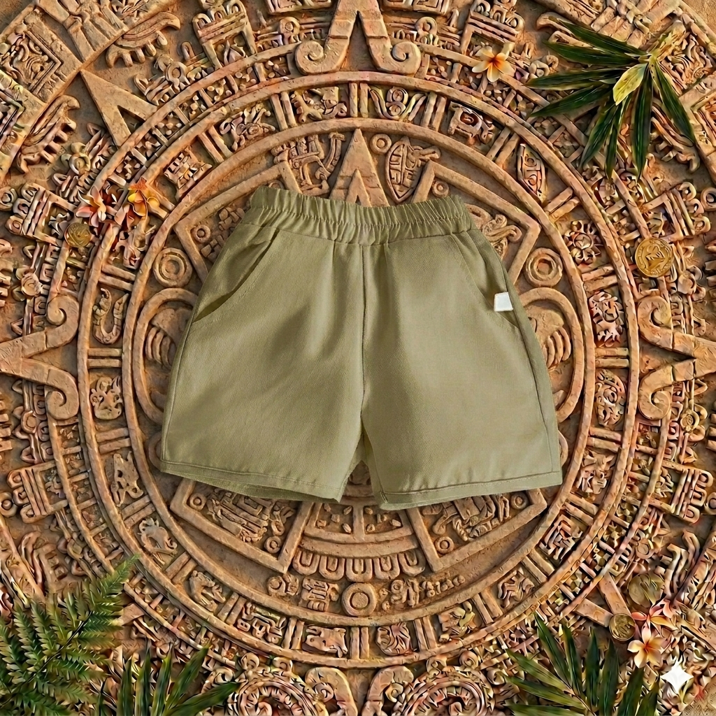 Breathable Leisure Shorts 100% Organic Cotton