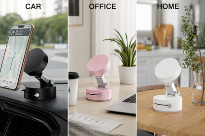 Hands-Free Foldable Magnetic Vacuum  Phone Holder