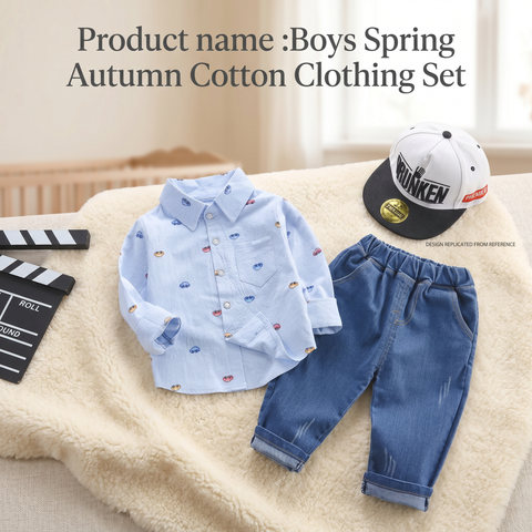 Boys Spring Autumn Cotton Clothing Set