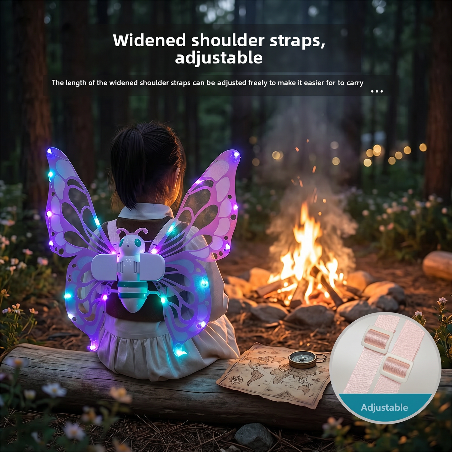 Childrens Light Up Butterfly Wings
