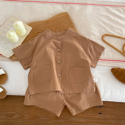 Cotton Checkered Baby Suit  (1-3 Years Old)