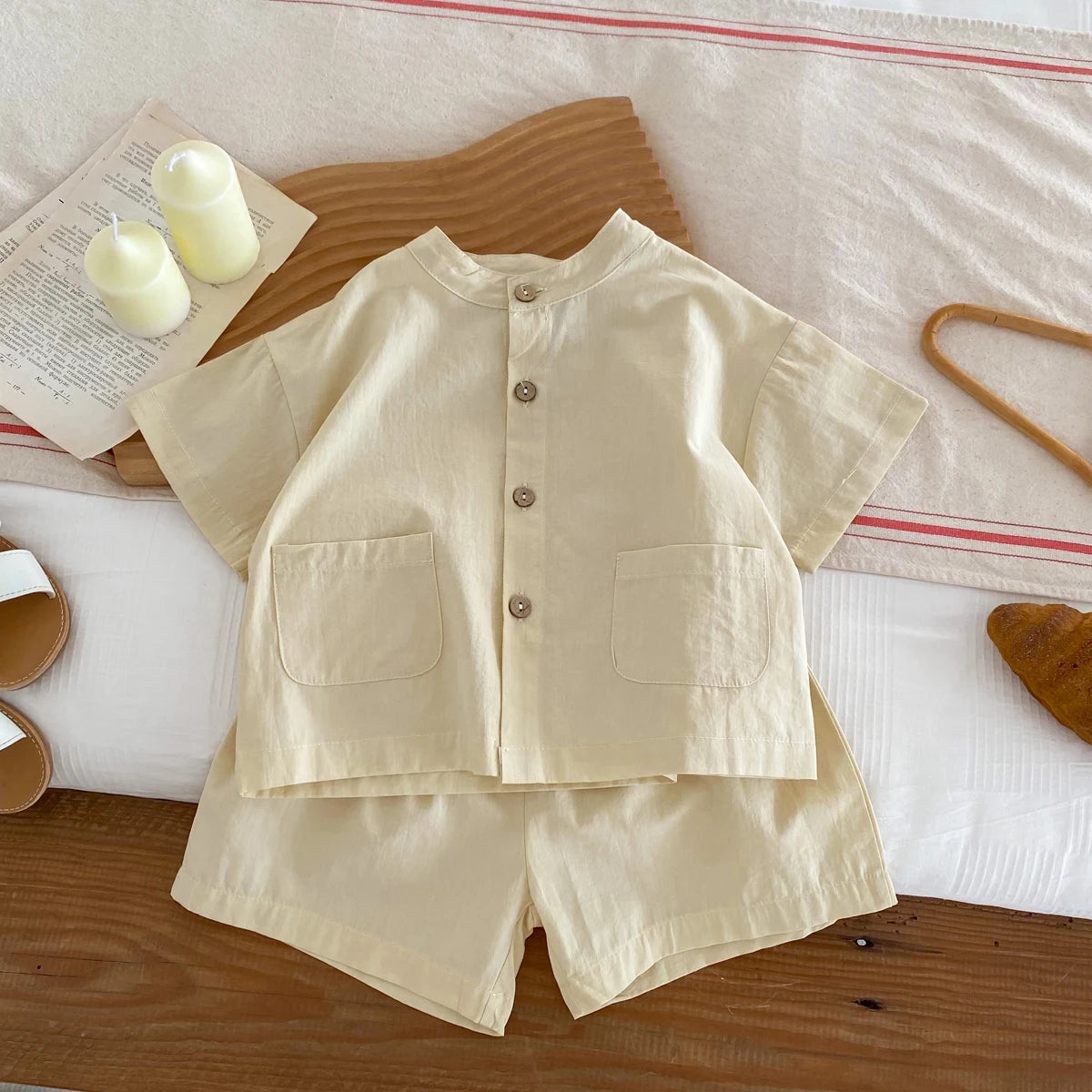Cotton Checkered Baby Suit  (1-3 Years Old)