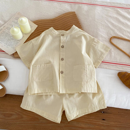 Cotton Checkered Baby Suit  (1-3 Years Old)