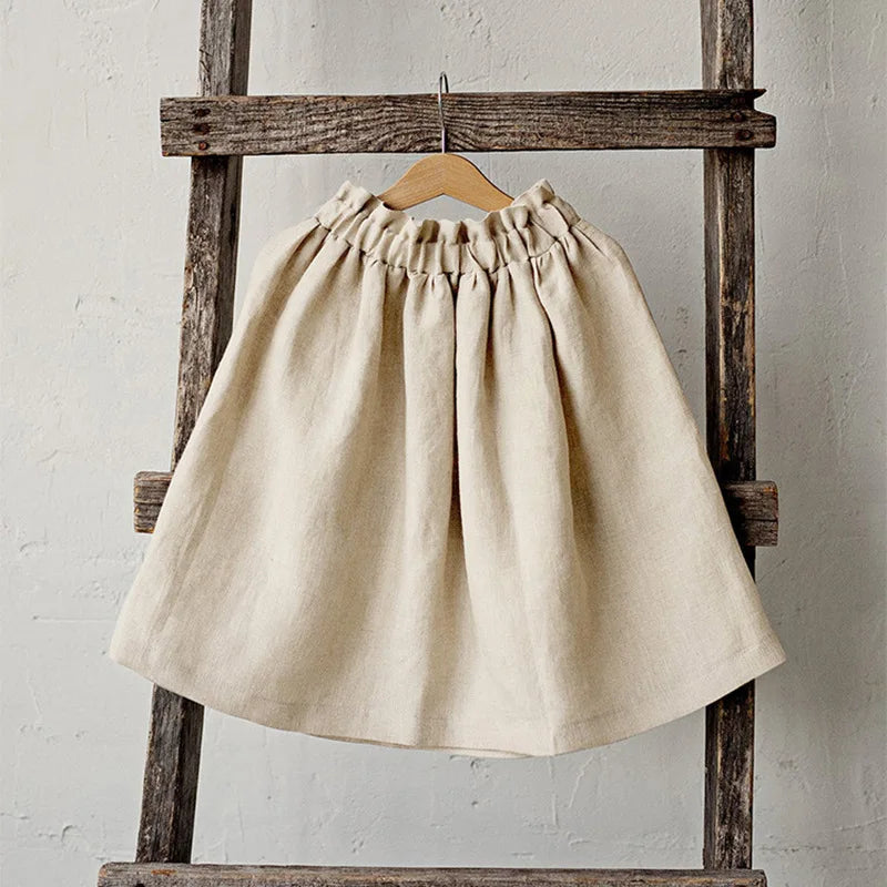 Girl's Casual Loose Midi Skirt For Summer (TZ228)