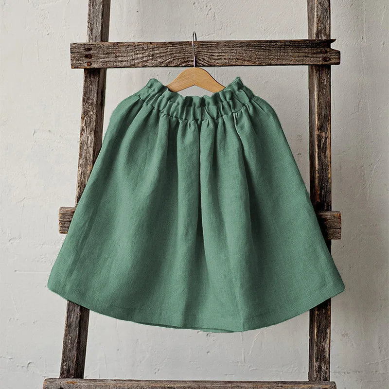 Girl's Casual Loose Midi Skirt For Summer (TZ228)